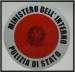 Adesivo 3M Per Paletta Rosso Polizia Di Stato PS Alta Rifrangenza VENDITA RISERVATA Art. R0041