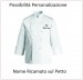 Giacca Cuoco Chef Sartoriale Donna  Danimrca Nero Grigio Militare Pangea Personalizzata con Nome Ricamato Art.DN0204