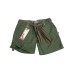 Short Donna Pantaloni Bermuda Pantaloni Corti Raw Vintage Short Classico Verde OD Mil-Tec Art. 11137001