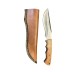 Coltello Artigianale con Scatola Regalo e Fodero Cuoio Lama Fissa Maru 29.00 cm Caccia Escursioni Alpinismo Idea Regalo Art. UNTER-H1