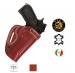 Fondina in Pelle Aperta Sopra Testa di Moro o Nera  Porto Occulto Borghese Vega Holster Italia Guardie giurate polizia Carabinieri Art.NC1