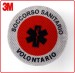 Adesivo 3M Per Paletta Rosso Soccorso Sanitario Volontario Art. PALSSVO
