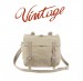 Borsa con Tracolla Vintage stone-whash in Canapa Sabbia Tan kaky Tascapane Tedesco Militare Universitari Art.30103F