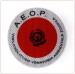 Adesivo 3M Per Paletta Rosso A.E.O.P. Associazione Europea Operatori di Polizia Vigilanza Ittico Venatoria Art. R-AEOP-VIV