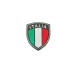 Scudetto Patch Ricamato Italia - Blu Verde Nero Grigio - con Velcro Art. NDD-ITALIA