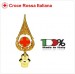Lancia Puntale Ottone per Aste Porta Bandiera Croce Rossa Italiana CRI  C.R.I.  Ufficio Comitato Art. BRK-CR