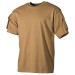 T-shirt Maglietta US  Manica Corta Coyote Tan  con Tasche Manica MFH Art. 00121R