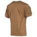 T-shirt Maglietta US  Manica Corta Coyote Tan  con Tasche Manica MFH Art. 00121R