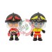 Set 2 Personaggi Vigili Del Fuoco Giochi Preziosi Art. VF.GPVGL00000