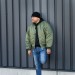 Giubbino Pilota Bomber Aeronautica Militare Mod. MA1 Pilota Verde Interno Arancione Art. 10403001