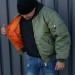Giubbino Pilota Bomber Aeronautica Militare Mod. MA1 Pilota Verde Interno Arancione Art. 10403001