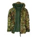 Giacca Giubbino Parka Vegetato con Pile Interno Cappuccio Fisso Militare Vigilanza Tempo Libero Caccia Pesca Art. 129866 