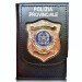 Portafoglio Portadocumenti in Vera Pelle con Placca Metallo Polizia Provinciale Vega Holser Italia Art. 1WD146