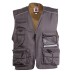 Gilet Estivo Unisex Grigio Multitasche con un Portabadge Reversibile Poket Payper Tempo Libero venatoria Caccia Art. POKET-GR