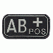 Patch 3D Gommata con Velcro 3D PVC AB POS INC101 Art. 444100-3505