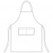 Grembiule Cucina Pettorina con Tascone cm 90x70  Bip Apron 100% Cotone GEAR  SHARK DAISY Art. 6103