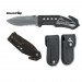 Coltello Rescue Intervento Black Fox Tactical knife Nero G10 Titanium Vigili Del Fuoco 118 Soccorso Sanitario Protezione Civile BF 115 Art. BF-115