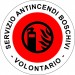 Paletta Segnaletica Ambo le Parti Rosse SERVIZIO ANTINCENDIO BOSCHIVO VOLONTARIO  Art.SAB