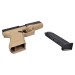 Pistola a Salve Scacciacani Glock 17 Cal. 9 mm - Nero/Tan - Bruni Art BR-1401BT