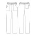 Pantalone Pantaloni Pants Hose Coulisse Cuoco Chef Professionale Ego Chef Italia Color Gear Ingranaggi  New Art. 3502152A