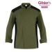Giacca Guido Cuoco Chef Nero Bordeaux Militare Anche Personalizzata Giblor's Art. Q8G00672