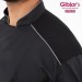 Giacca Guido Cuoco Chef Nero Bordeaux Militare Anche Personalizzata Giblor's Art. Q8G00672