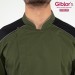 Giacca Guido Cuoco Chef Nero Bordeaux Militare Anche Personalizzata Giblor's Art. Q8G00672