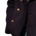 Giacca Giaccone Cappotto Marina Marinaio Vintage Navy Pea Coat Marine Army Blu Bottoni Oro + Patch Ricamata Logo Marina Militare Italiana Originale  Art.CAP-MAR