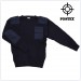 Pullover Maglione Girocollo Modello Ufficio Colore Blu Notte con Spalline Fostex  GPG IPS Guardie Giurate Vigilanza Art. 1313110