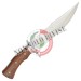 Coltello Caccia con Fodero Lama in Acciaio Manico Legno Totale 32.80 cm Art. CW-011