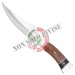 Coltello Caccia con Fodero Lama in Acciaio Manico Legno Totale 30cm SCK  Art. CW-028