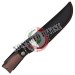 Coltello Caccia con Fodero Lama in Acciaio Manico Legno Totale 26.50 cm SCK  Art. CW-032