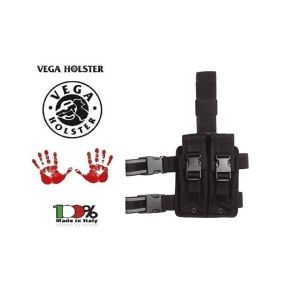 Kit Cosciale Doppio Porta Caricatore, Doppio Uso Vega Holster Italia Art. 2K91
