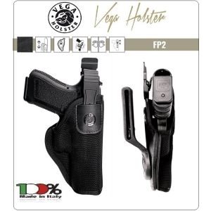 Fondina in Cordura da Fianco Professionale Termoformata Vega Holster Italia Polizia Vigilanza Carabinieri  Art.FP2