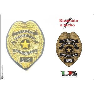 Patch Toppa Ricamo a Mano Canottiglia Studio Progetto Sicurezza SPS Art.NSD-SPS