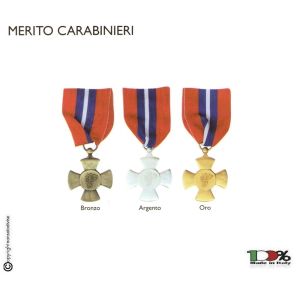 Medaglia Croce Al Merito Carabinieri Metallo 3D CC Prodotto Ufficiale Art. FAV 25