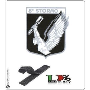 Patch Toppa Ricamata 8° Stormo Aeronautica Militare Caccia Bombardieri Aviazione Italiana Art.EU102