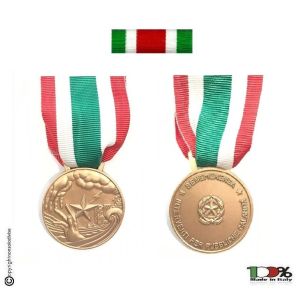 Set Medaglie Al Valor Civile Medaglia + Nastrino  Art. FAV-SET2